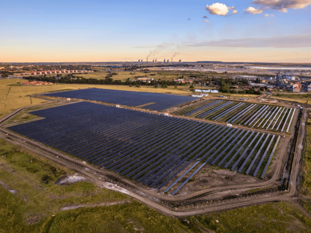 Solar plant at Pan African Resources Mine designed and constructed by JUWI